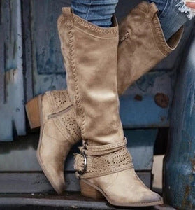 Tanya – Damen-Ritterstiefel aus Wildleder