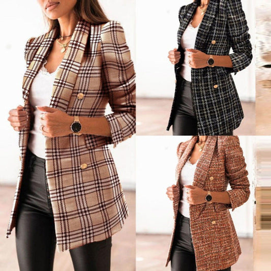 Richard – Bedruckter Doppelreihiger Blazer mit Reverskragen