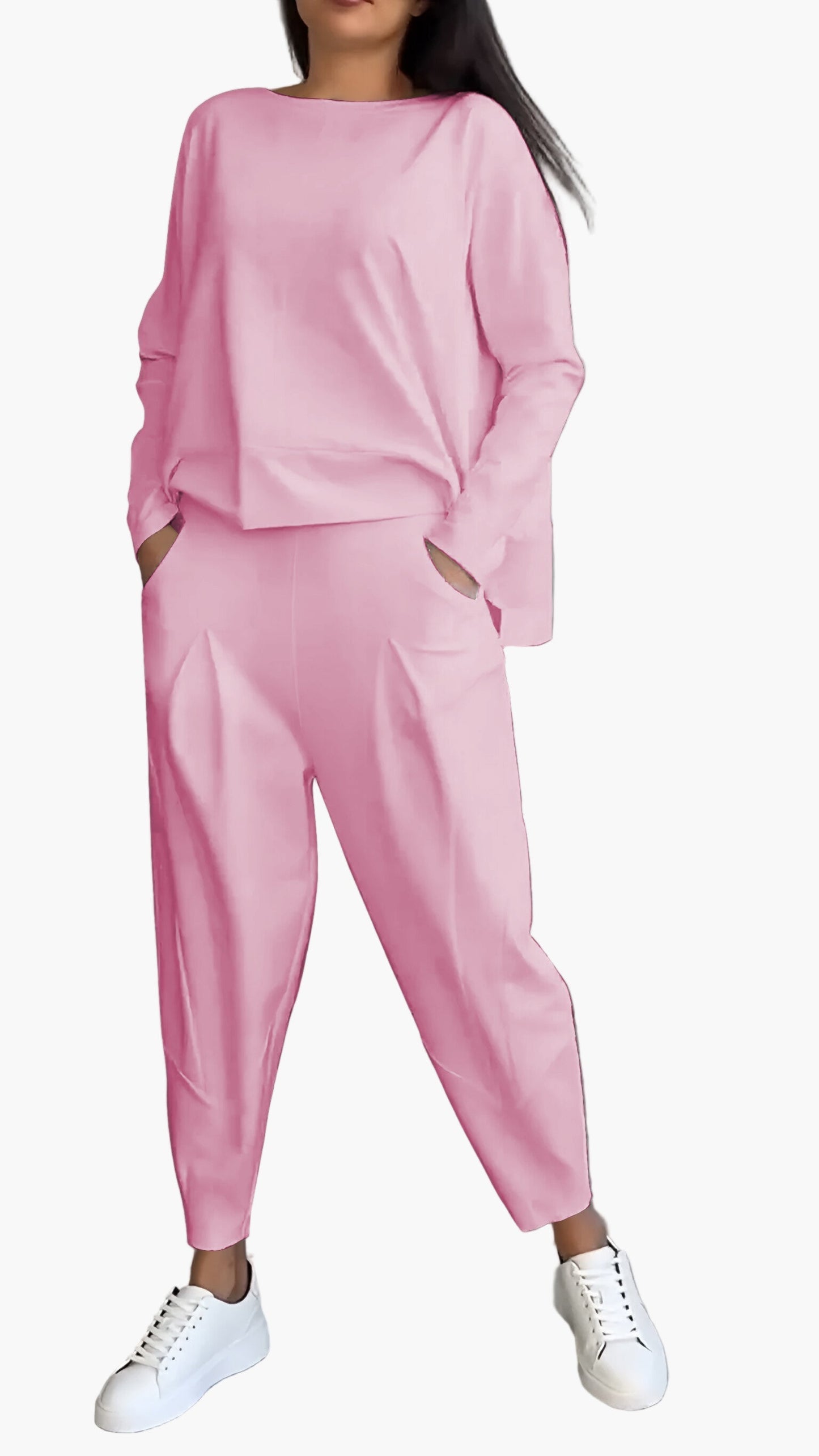 Damen Zweiteiliges Cozy Freizeitset – Bequemer Loungewear-Anzug für Alltag & Entspannung