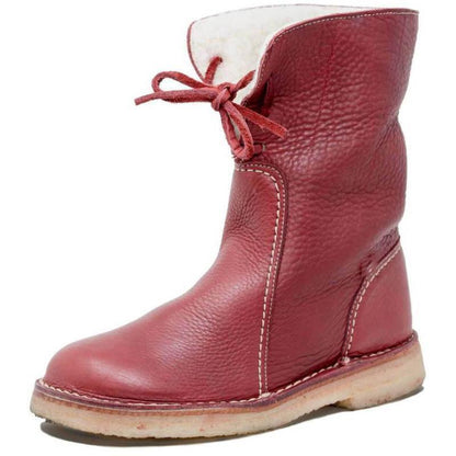 Sue – Damen Winterstiefel mit Kunstpelz und Schnürung