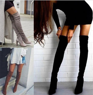 Kim – Modische Damenstiefel aus Wildleder