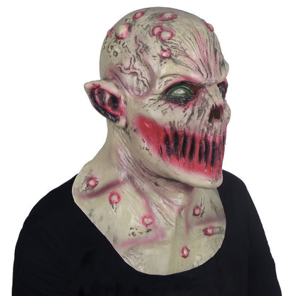 Halloween Unisex Gruselige Latex-Maske – Tödliche Stille für Erwachsene