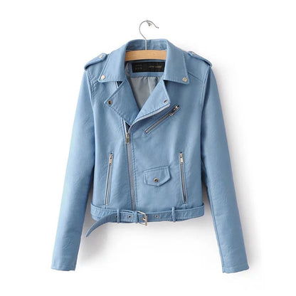 Gillian – Damen Lederjacke im koreanischen Stil für Herbst und Winter