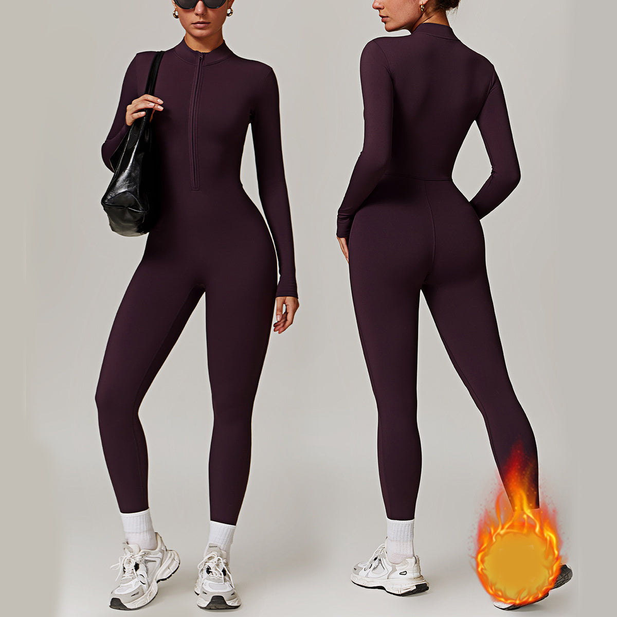 Jacqueline – Atmungsaktiver Damen-Jumpsuit mit Reißverschluss