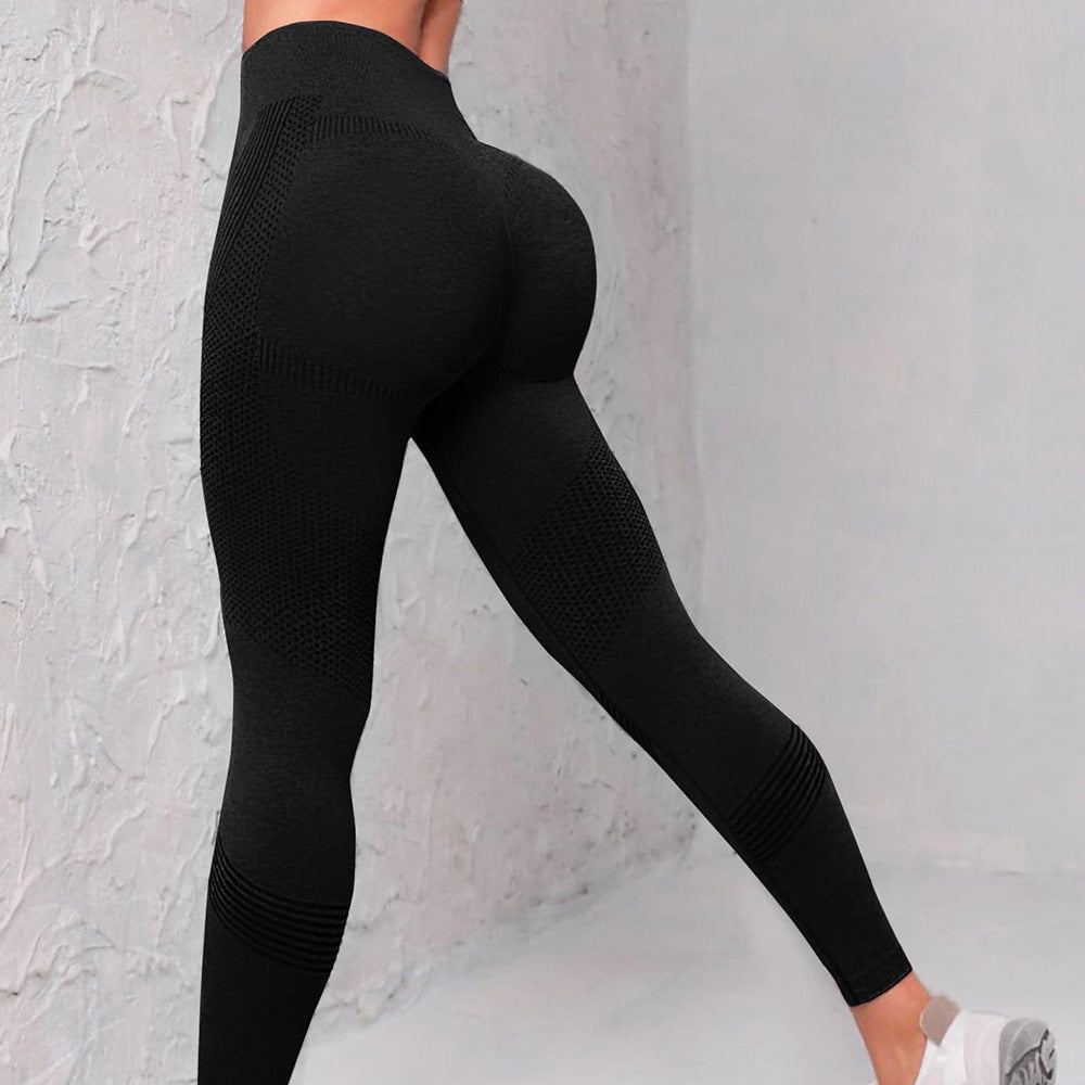 Helen – Nahtlose Hochbund-Yoga-Leggings mit Punktmuster