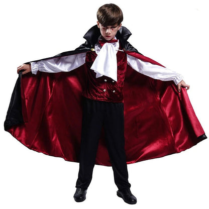 Kinder Halloween Vampir Kostüm – Jungen Dracula Outfit für Gruselpartys & Trick-or-Treat