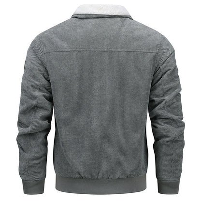 Oliver – Warme Herrenjacke aus Fleece mit Taschen