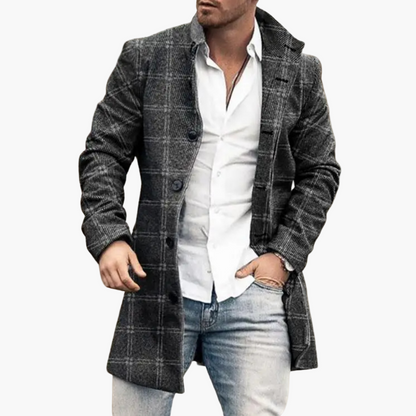 Herren Mantel Eleganter Casual-Look – Stilvoller Alltags- & Ausgeh-Mantel