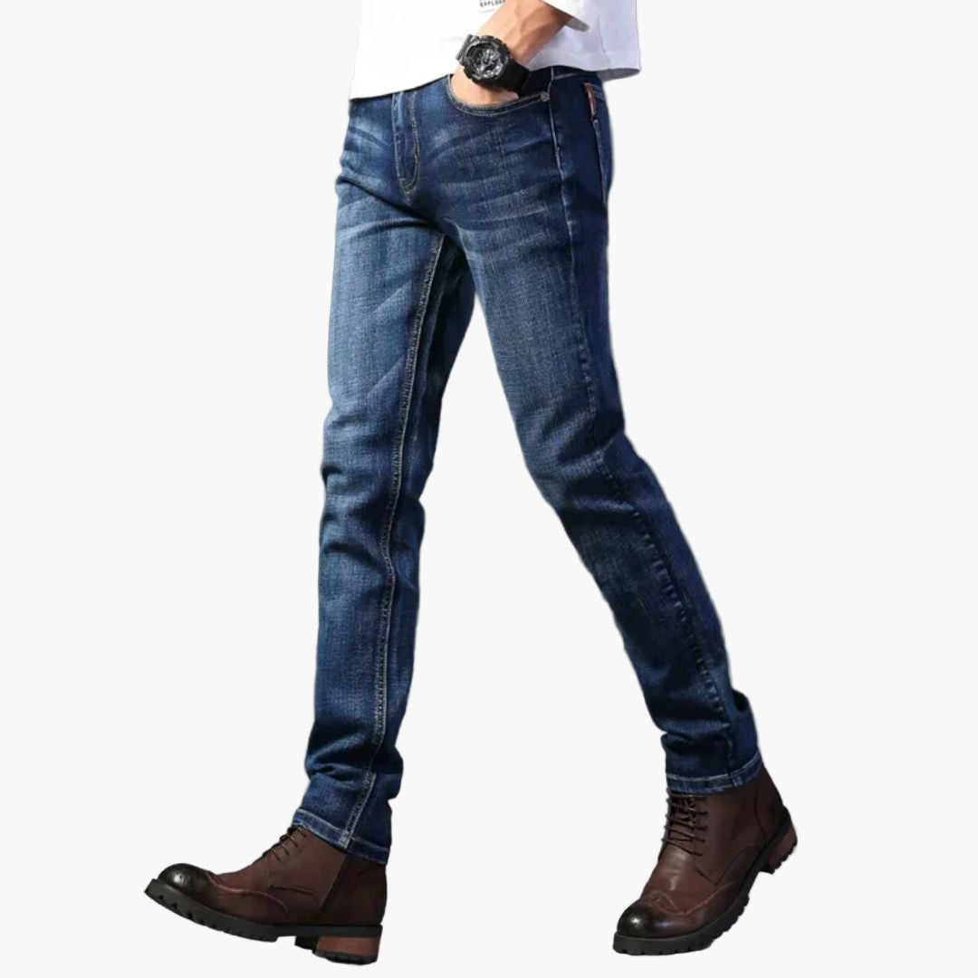 Herren Slim Fit Jeans Klassisch – Bequeme Reisenden-Jeans für Alltag & Freizeit
