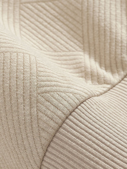 Herren Pullover mit Halbzipp und dezentem Muster – Smart-Casual & Büro-Look