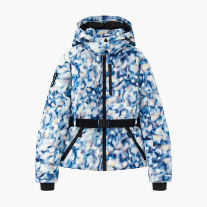 Damen Steppjacke mit Gürtel und Kapuze – Modische, Wasserabweisende Pufferjacke für Winter & Alltag