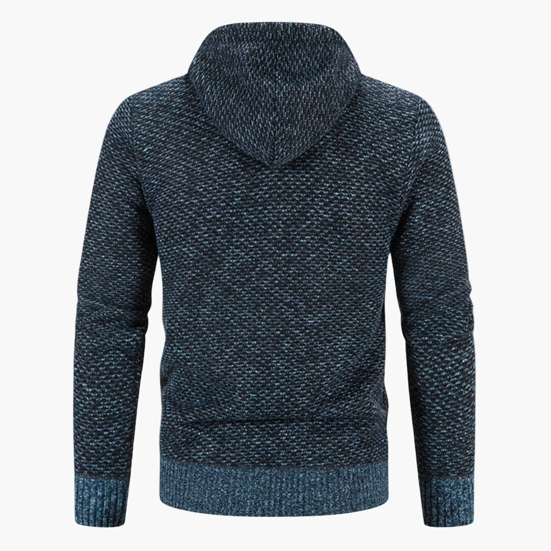 Herren Strick-Cardigan mit Kapuze – Wärmendes Freizeit-Outfit für Herbst & Winter