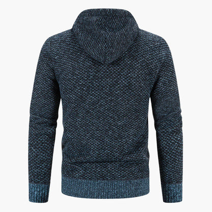 Herren Strick-Cardigan mit Kapuze – Wärmendes Freizeit-Outfit für Herbst & Winter
