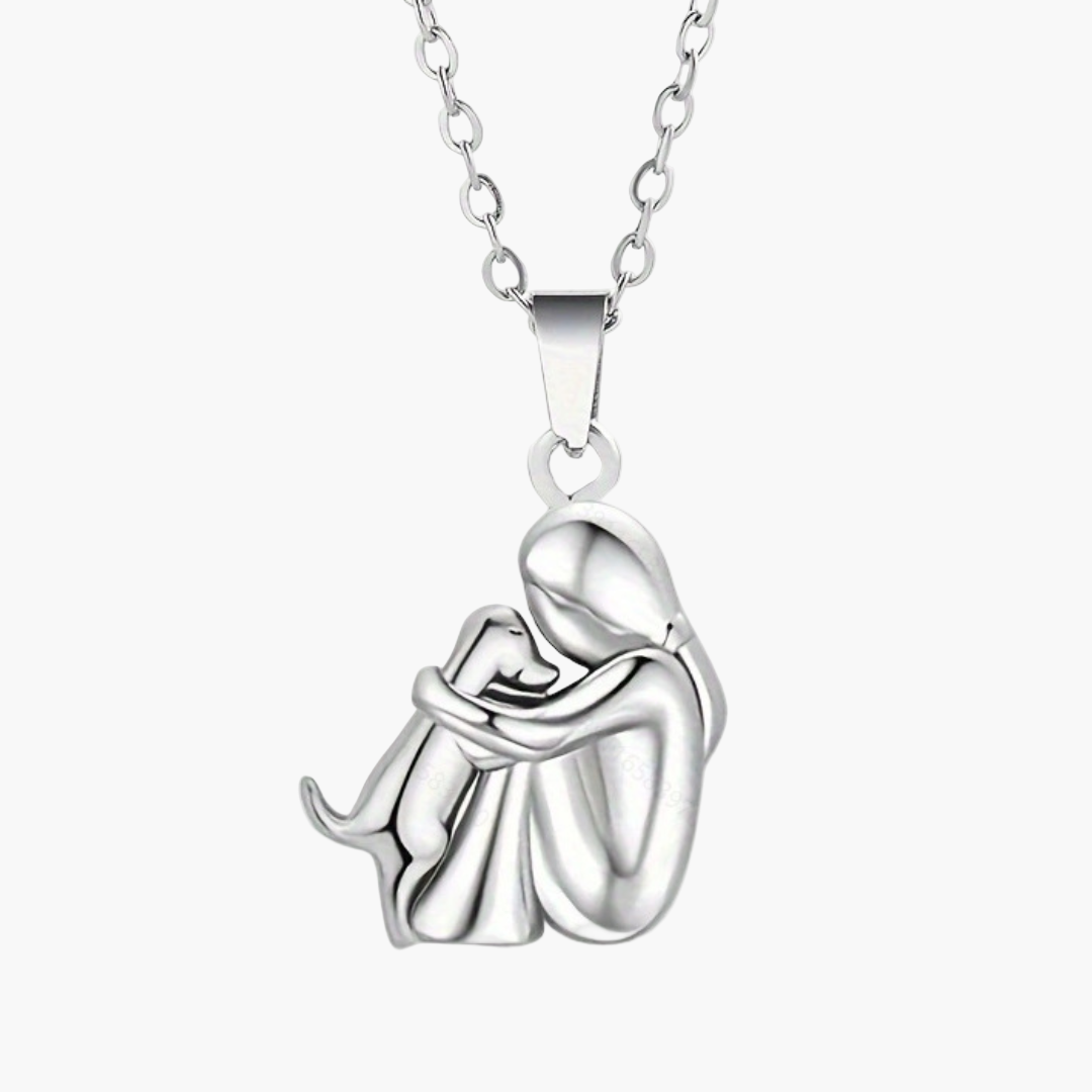Damen Halskette mit Hund-Anhänger – Symbol für Freundschaft und Liebe, elegantes Geschenk für Hundeliebhaberinnen