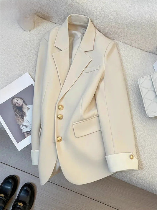 Anna – Eleganter Damen Blazer mit Goldknöpfen