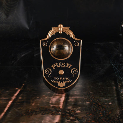 Halloween Türglocke mit Leuchtendem Auge – Gruselige Deko Türklingel für Halloweenpartys, Trick-or-Treat & Spukhaus