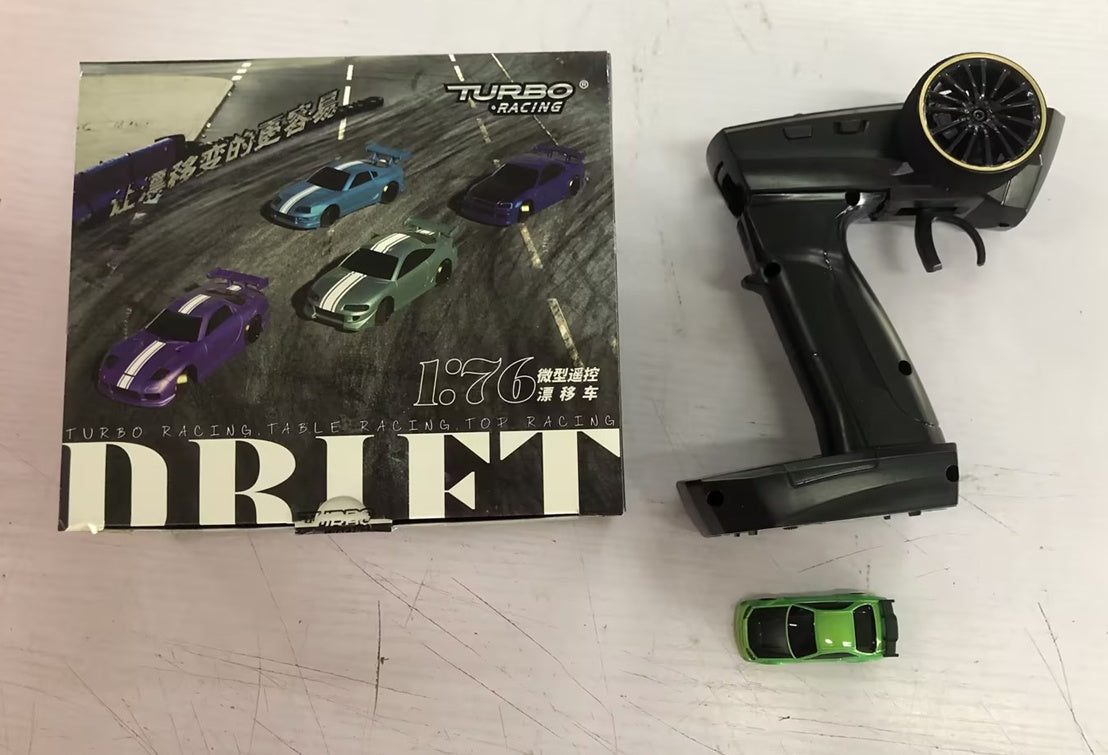 1:76 RC Drift Auto C64 für Jungen – Turbo Racing, Tischrennen, Top Rennspaß