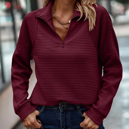 Perry – Lockerer Pullover mit Schlangenmotiv und Reißverschluss