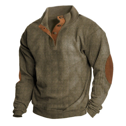 Jonathon – Herren Outdoor-Casual Stehkragen Langarm-Pullover