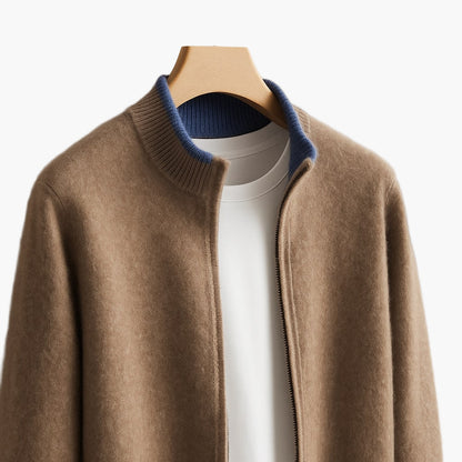 Herren Strickjacke mit Reißverschluss – Moderner Komfort und Stil für Alltag und Freizeit