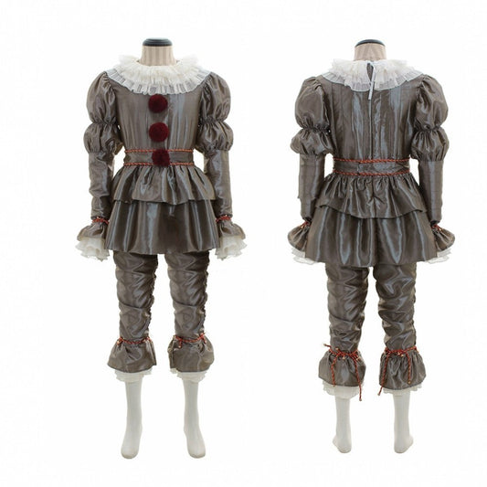 Halloween Damen Pennywise Clown Kostüm – Gruselige Verkleidung für Horror-Partys & Karneval