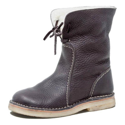 Sue – Damen Winterstiefel mit Kunstpelz und Schnürung