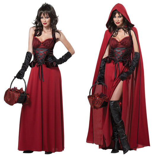 Damen Halloween Kostüm Rotkäppchen – Verführerisches Märchenkleid für Halloween-Partys & Verkleidung