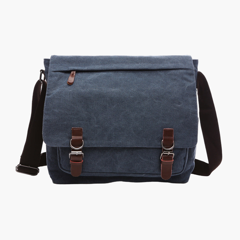 Herren Umhängetasche Canvas Messenger Bag – Stilvolle Schultertasche für Alltag, Arbeit & Freizeit