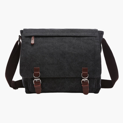Herren Umhängetasche Canvas Messenger Bag – Stilvolle Schultertasche für Alltag, Arbeit & Freizeit