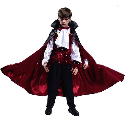 Kinder Halloween Vampir Kostüm – Jungen Dracula Outfit für Gruselpartys & Trick-or-Treat