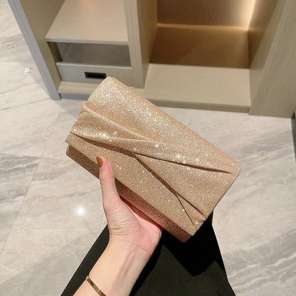 Megan – Goldene Mode Umschlag Clutch