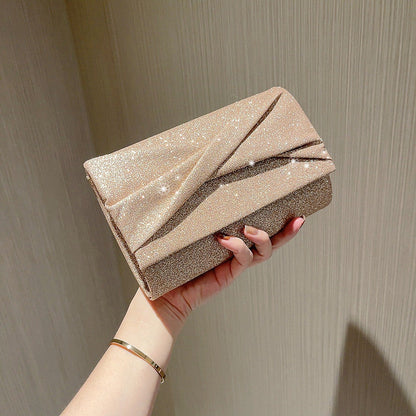 Megan – Goldene Mode Umschlag Clutch
