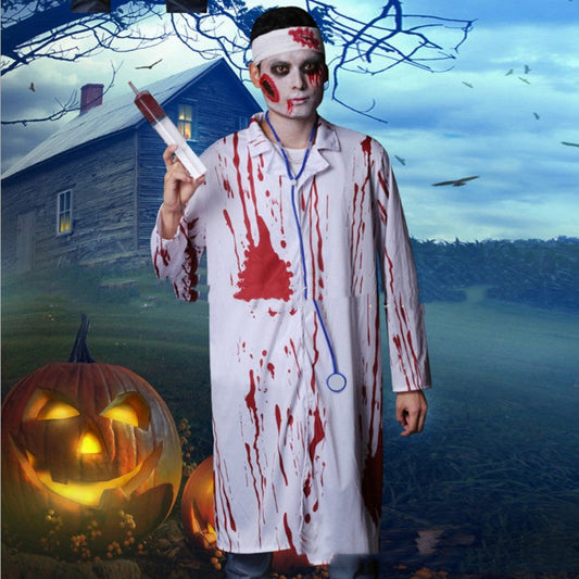Halloween Herren Zombie Arzt Kostüm für gruselige Partys & Verkleidungen