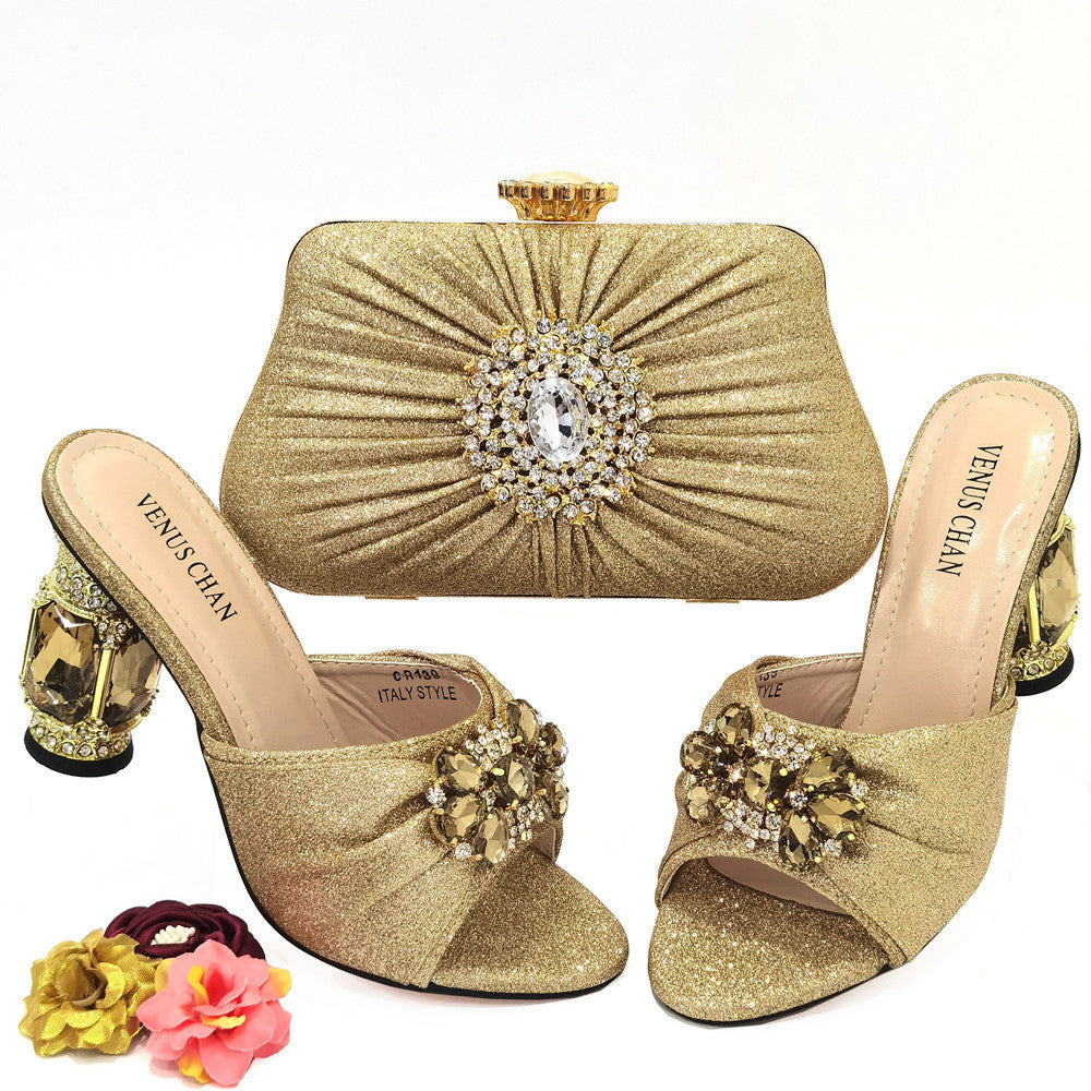 Imogen – Damenschuhe und Taschen mit afrikanischem Design