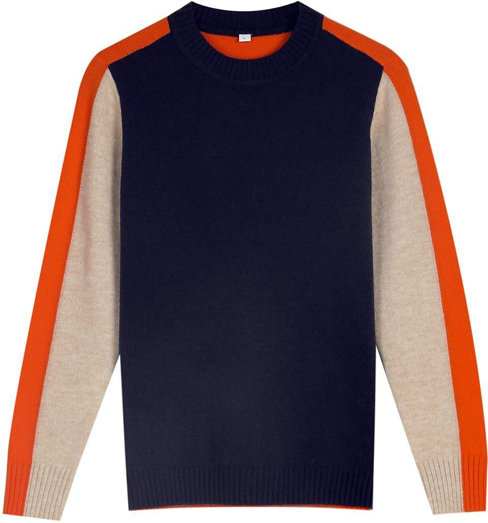 Damen Pullover mit grafischem Color-Block-Design und modernem Schnitt – Perfekt für urbane Looks