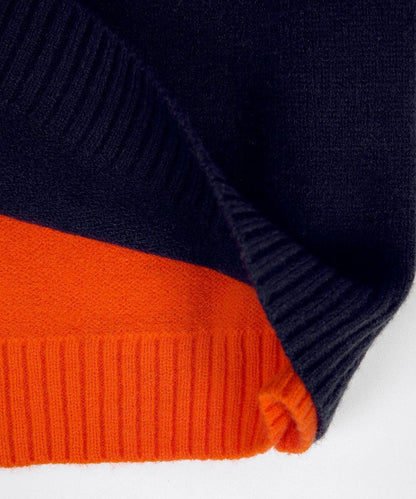 Damen Pullover mit grafischem Color-Block-Design und modernem Schnitt – Perfekt für urbane Looks