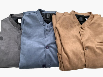 Herren Klassische Italienische Stehkragen-Sakko – Eleganter Blazer für Business & Freizeit