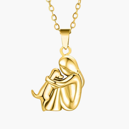 Damen Halskette mit Hund-Anhänger – Symbol für Freundschaft und Liebe, elegantes Geschenk für Hundeliebhaberinnen