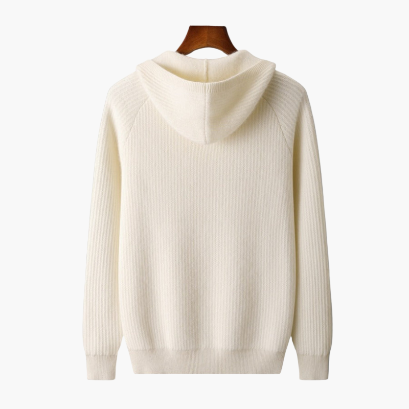 Herren Premium Hoodie – Moderner Strickpullover mit Kapuze, Stilvoll für Alltag und Freizeit