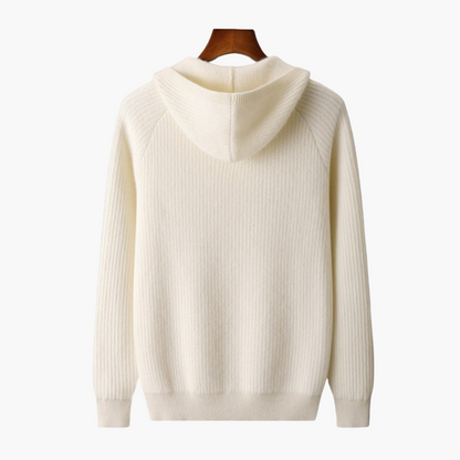 Herren Premium Hoodie – Moderner Strickpullover mit Kapuze, Stilvoll für Alltag und Freizeit