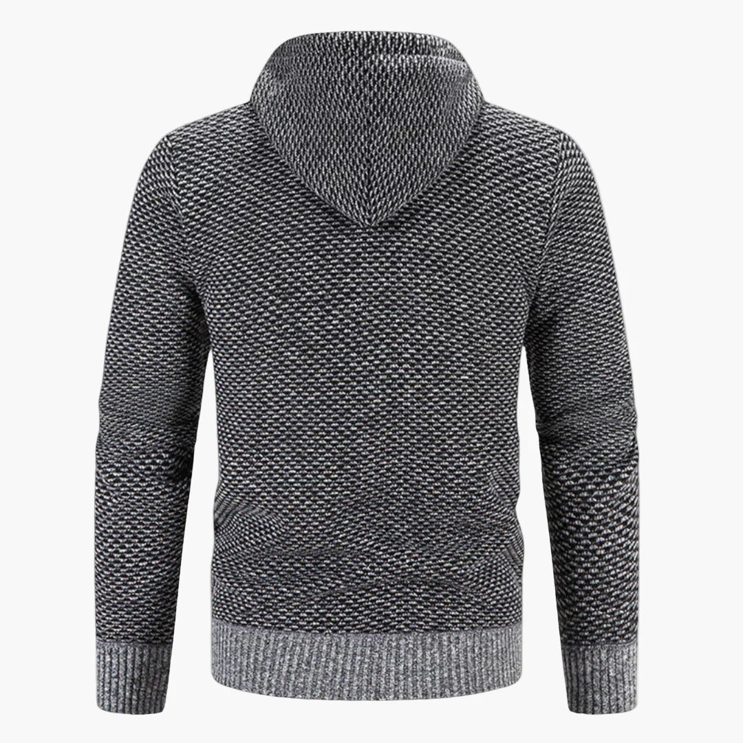 Herren Strick-Cardigan mit Kapuze – Wärmendes Freizeit-Outfit für Herbst & Winter