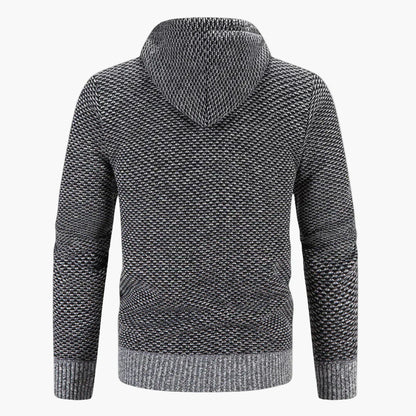 Herren Strick-Cardigan mit Kapuze – Wärmendes Freizeit-Outfit für Herbst & Winter