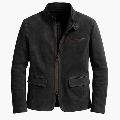 Herren Wildlederjacke – Klassischer Stil für jede Saison, Elegante Freizeitjacke
