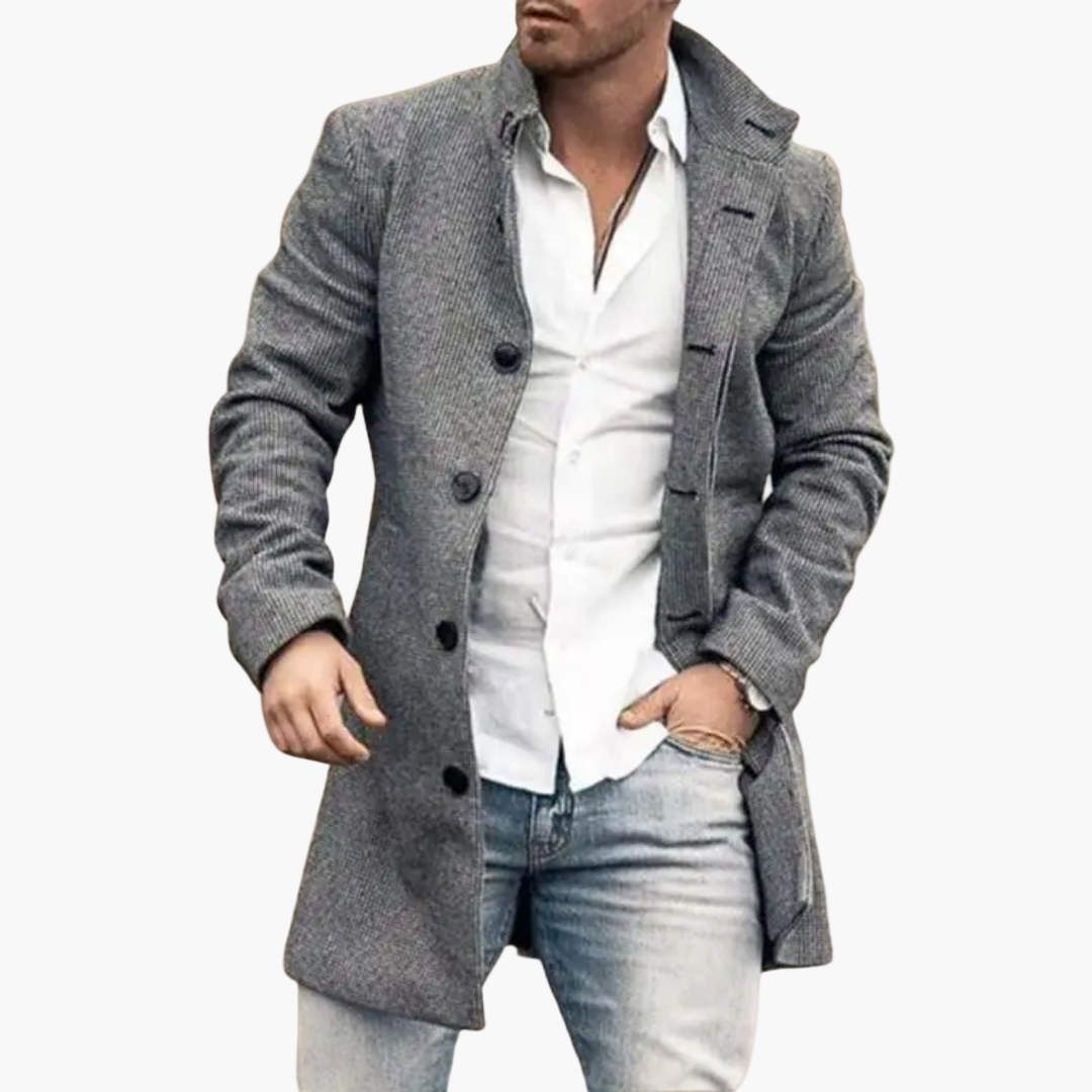 Herren Mantel Eleganter Casual-Look – Stilvoller Alltags- & Ausgeh-Mantel