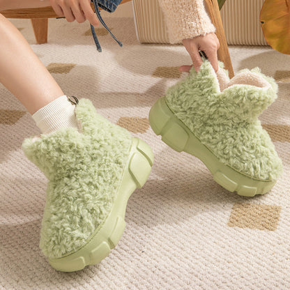 Natalie – Winterstiefel mit 6 cm Plateausohle und Plüschfutter