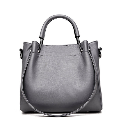 Margaret – Retro Damenhandtasche im Bucket-Stil aus veganem Leder