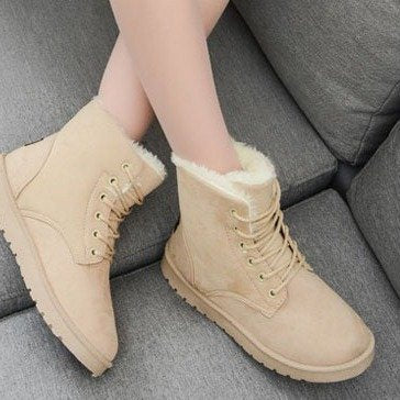 Karen – Winterstiefeletten mit Warmem Plüschfutter