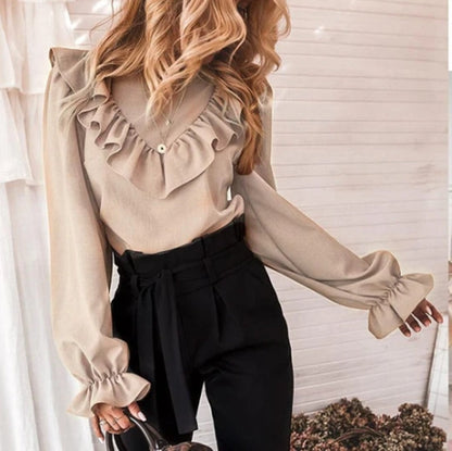 Jacqueline – Langarm-Bluse in Rosa