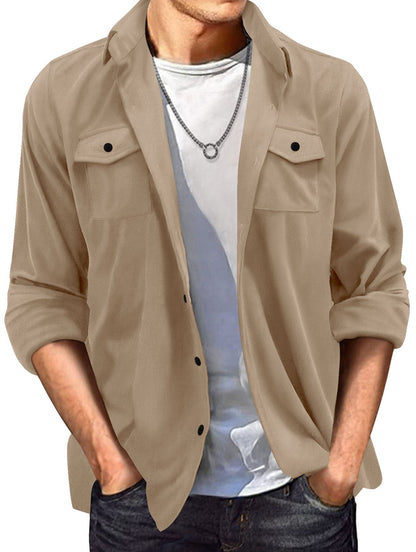 Kenneth – Herrenjacke aus Wildleder im europäischen Stil