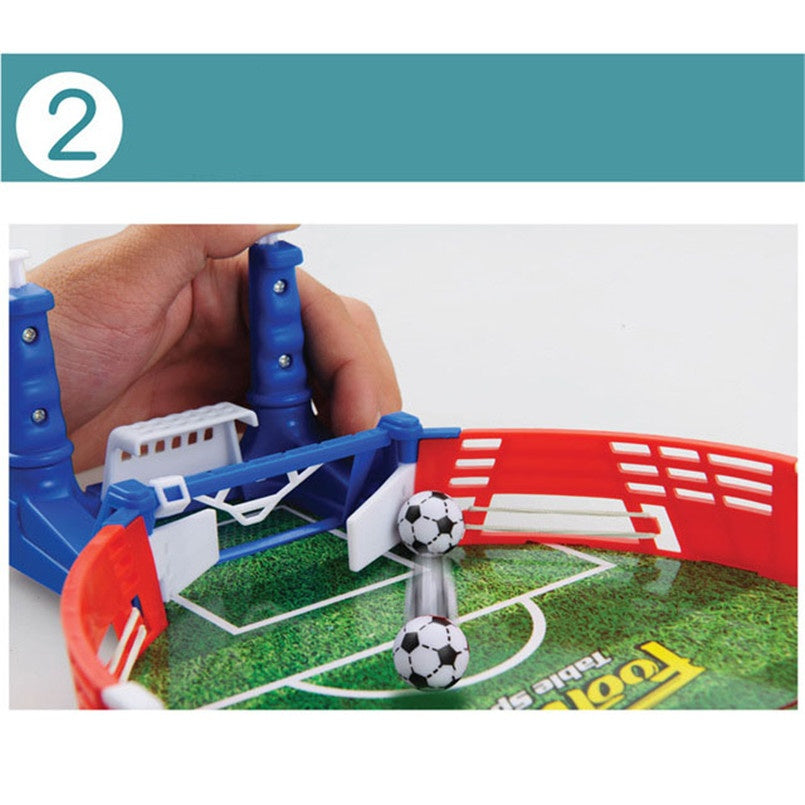 Mini Tischfußball Spiel für Kinder und Erwachsene – Tragbares Fußballspiel für Zuhause und Reisen, Familienspiel, Hand-Auge-Koordination